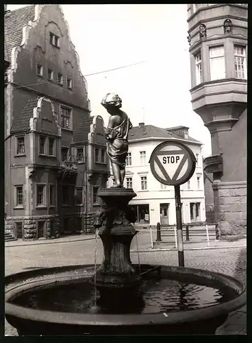 12 Fotografien Ansicht Apolda, PGH Film und Bild, Autor J. Helmerichs, Leben im Sozialismus, Trabant, POS Otto Grotewohl