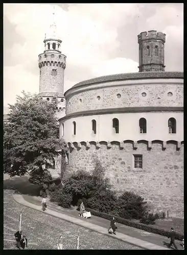 11 Fotografien Ansicht Görlitz, PGH Film & Bild, Autor Walter Wolff, Leben im Sozialismus, Centrum-Kaufhaus, Strassenbahn