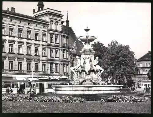 11 Fotografien Ansicht Görlitz, PGH Film & Bild, Autor Walter Wolff, Leben im Sozialismus, Centrum-Kaufhaus, Strassenbahn