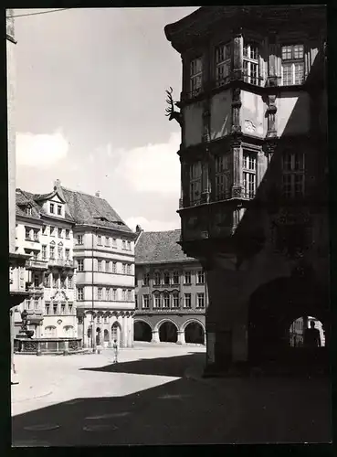 11 Fotografien Ansicht Görlitz, PGH Film & Bild, Autor Walter Wolff, Leben im Sozialismus, Centrum-Kaufhaus, Strassenbahn
