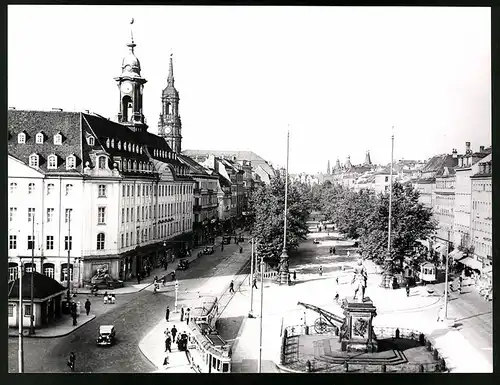 12 Fotografien Ansicht Dresden, Leben im Sozialismus, Pirnaischer Platz, Postplatz, Prager Strasse, Schlossstrasse