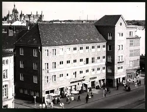 12 Fotografien Ansicht Schwerin, PGH Film & Bild, Fotos: K. Nitsche, Leben im Sozialismus, Leninplatz, Dom, Buschstrasse