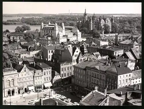 12 Fotografien Ansicht Schwerin, PGH Film & Bild, Fotos: K. Nitsche, Leben im Sozialismus, Leninplatz, Dom, Buschstrasse