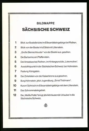 12 Fotografien Ansicht Bastei-Sächsische Schweiz, Bastei, Barbarine, Gestung Königstein, Traktor, Gohrisch