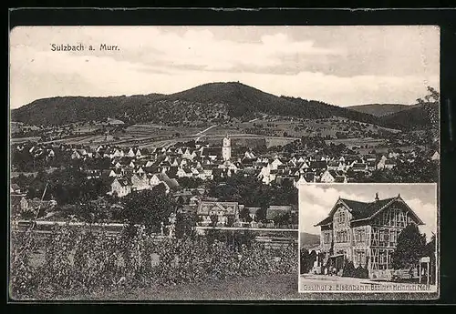 AK Sulzbach /Murr, Gasthof z. Eisenbahn, Totalansicht