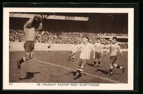 AK Olympia 1928, De Urugay Keeper redt Schitterend, Fussball