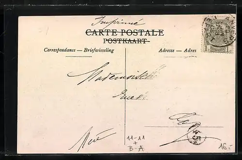 AK Contich, Terrible accident de chemin de fer 1908, Vue générale, Eisenbahnkatastrophe