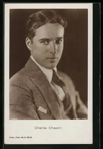 AK Schauspieler Charlie Chaplin im jungen Alter
