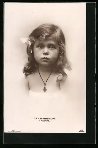 AK J. K. H. Prinzessin Kyra von Russland als kleines Mädchen im Portrait