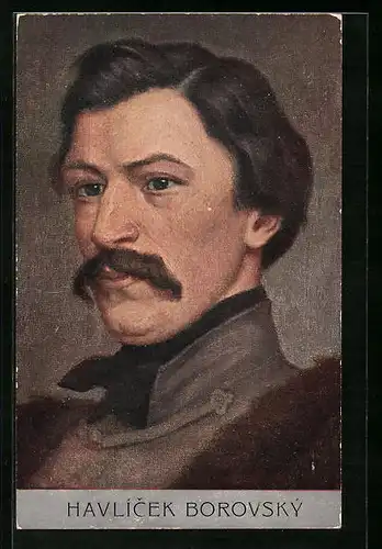 Künstler-AK Havlícek Borovský im Portrait