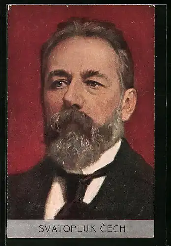 Künstler-AK Svatopluk Cech im Portrait