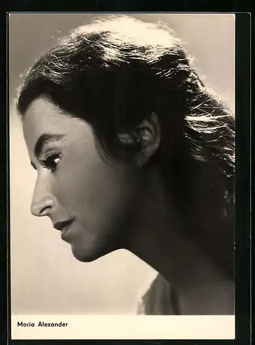 AK Schauspielerin Maria Alexander mit langen Haaren