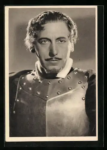 AK Schauspieler Willy Birgel als Lord Bothwell in dem Film Das Herz der Königin