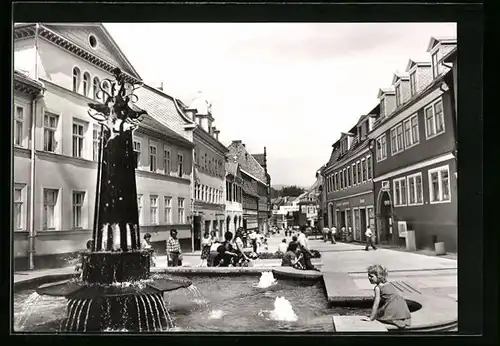 AK Suhl /Thüringen, Brunnen am Steinweg