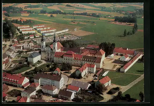 AK Fürstenzell, Fliegeraufnahme vom Maristenkloster