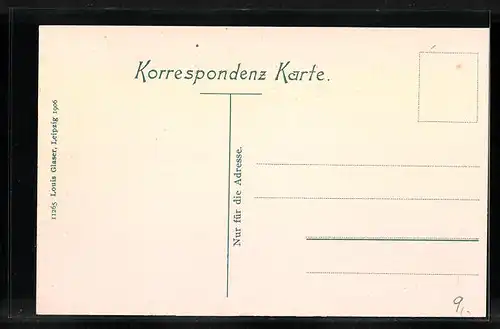 AK Karlsbad, Strassenpartie der alten Wiese