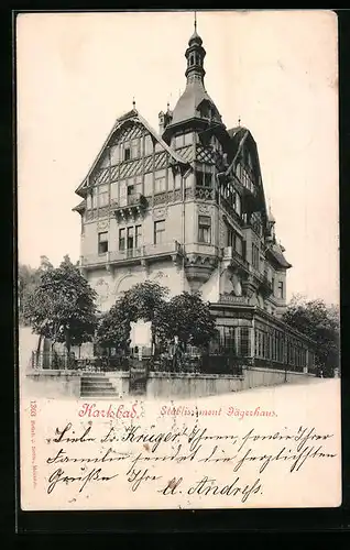 AK Karlsbad, Etablissement Jägerhaus