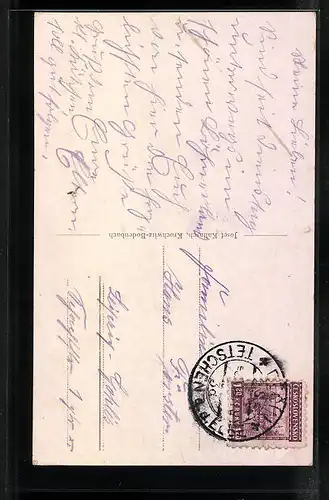 AK Tetschen-Bodenbach / Decin, Ortspartie bei der Schäferwand