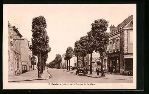 AK Pithiviers, L`Avenue de la Gare