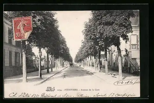 AK Pithiviers, Avenue de la Gare