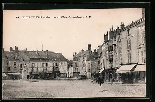 AK Pithiviers, La Place du Martroi