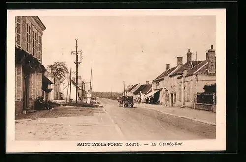 AK Saint-Lye-la-Foret, La Grande Rue