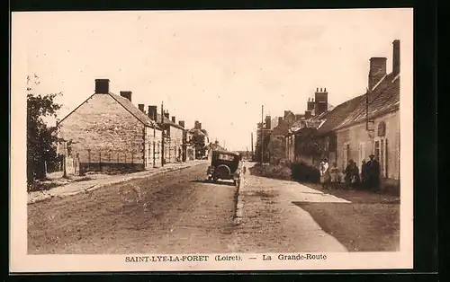 AK Saint-Lye-la-Foret, La Grande Rue