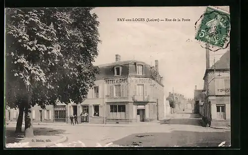 AK Fay-aux-Loges, Rue de la Poste