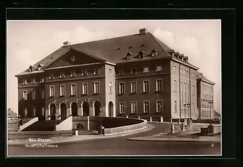 AK Neu-Rössen, Blick auf Gesellschaftshaus