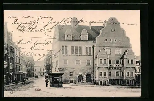 AK Apolda, Stadthaus und Sparkasse