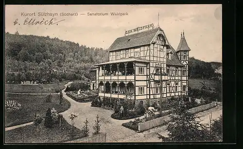 AK Sülzhayn /Harz, Sanatorium Waldaprk