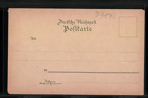 Lithographie Friedrichroda, Totalansicht