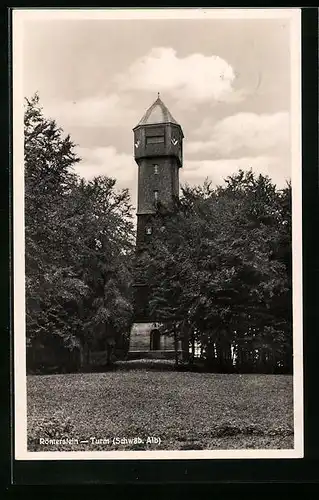AK Römerstein-Turm /Schwäb. Alb, Turm mit Eingang