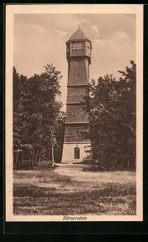 AK Römerstein, Turm mit Eingang