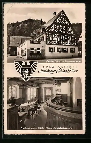 AK Streitberg, Gasthof Schütz, Schwarzer Adler