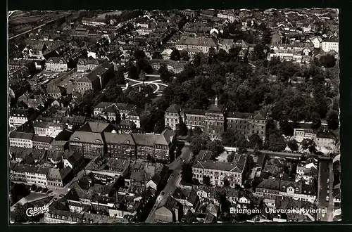 AK Erlangen, Universitätsviertel, Fliegeraufnahme