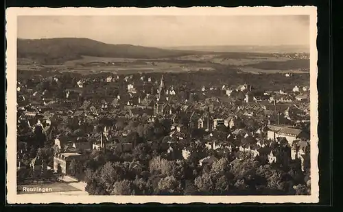 AK Reutlingen, Blick über die Stadt