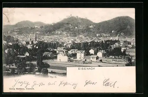 AK Eisenach, Blick in die Stadt