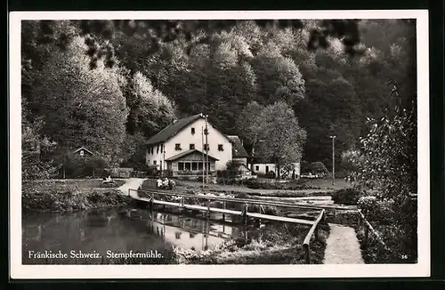 AK Gössweinstein /Fränk. Schweiz, Gasthaus Stempfermühle