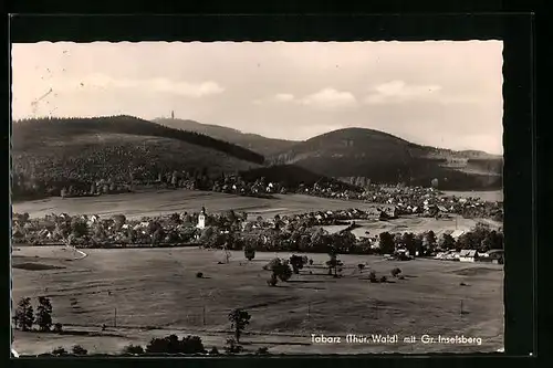 AK Tabarz /Thür. Wald, Blick zum grossen Inselsberg