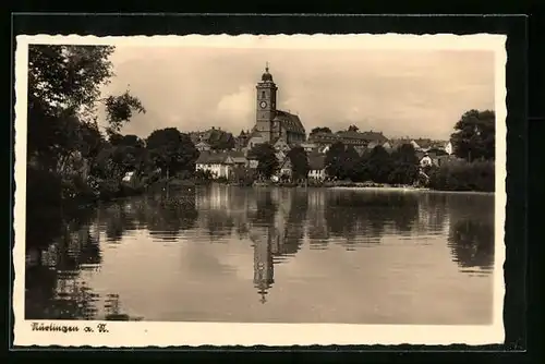 AK Nürtingen, Panorama mit Kirche