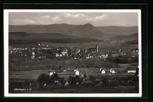 AK Nürtingen a. N., Panorama mit Kirche