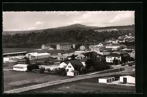 AK Metzingen, Teilansicht vom Flugzeug aus