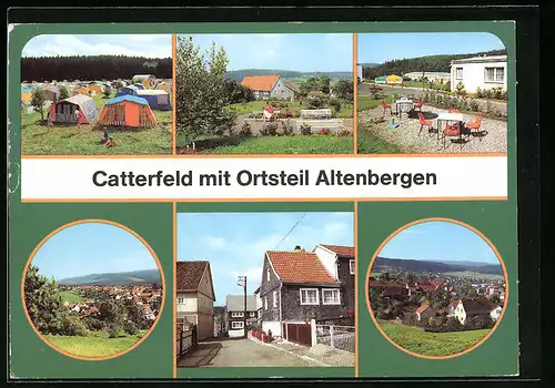 AK Catterfeld /Gotha, Blick auf Ferienort und den Ortsteil Altenebergen