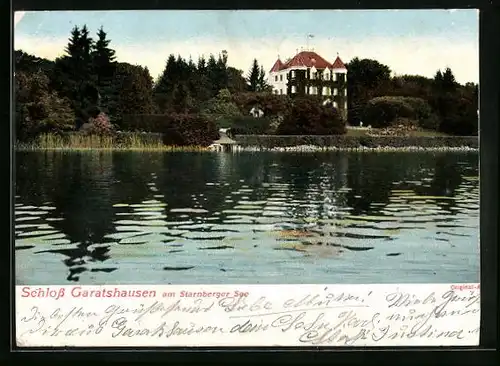 AK Garatshausen, Schloss und Starnberger See