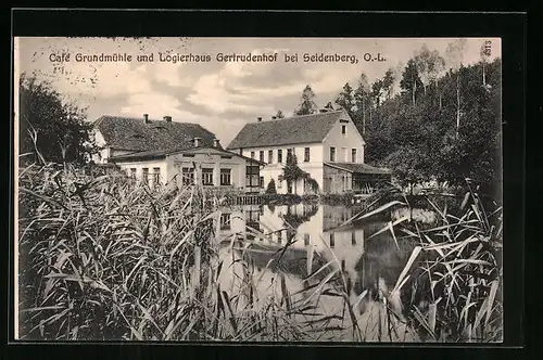 AK Seidenberg, Cafe Grundmühle und Hotel Gertrudenhof