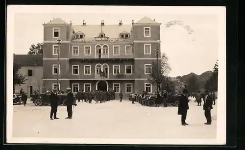 AK Cetinje / Cettigne, Grand Hotel im Winter