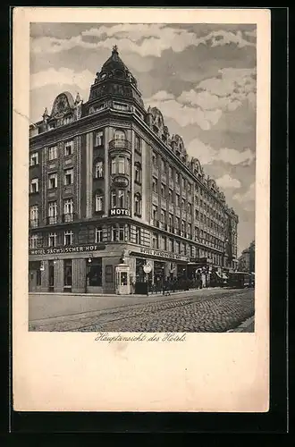 AK Wien, Hotel Sächsischer Hof, Taborstrasse 46a