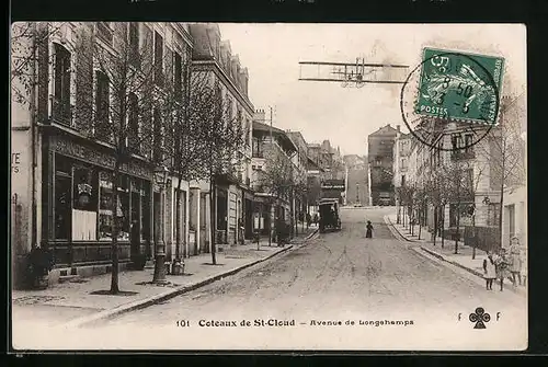 AK Saint-Cloud, Avenue de Longehamps