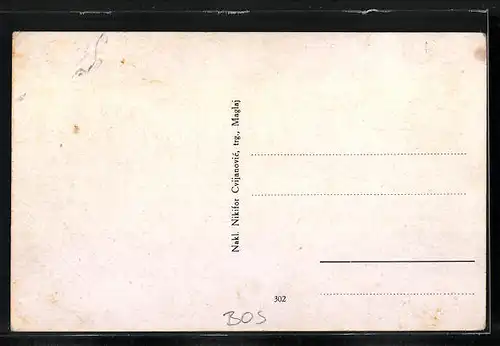 AK Maglaj, Flusspartie mit Brücke